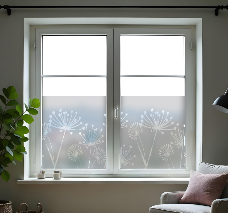 Pellicola adesiva per vetri dente di leone - TenStickers