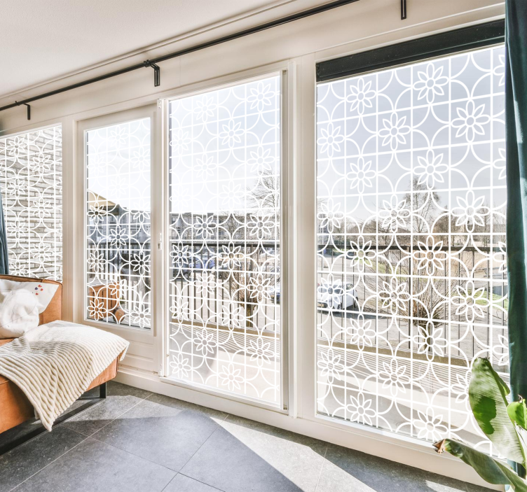 Pellicola adesiva per vetri motivo geometrico - TenStickers