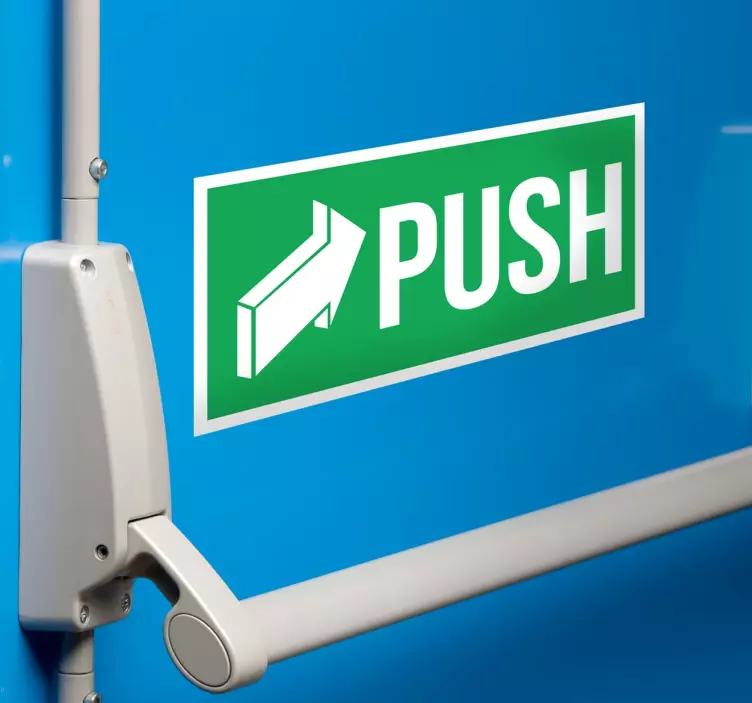 Adesivo Porta Push originale - TenStickers