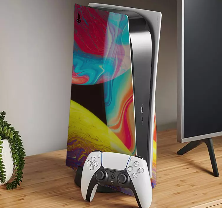 Adesivo ps5 motivi cosmotici vibranti - TenStickers