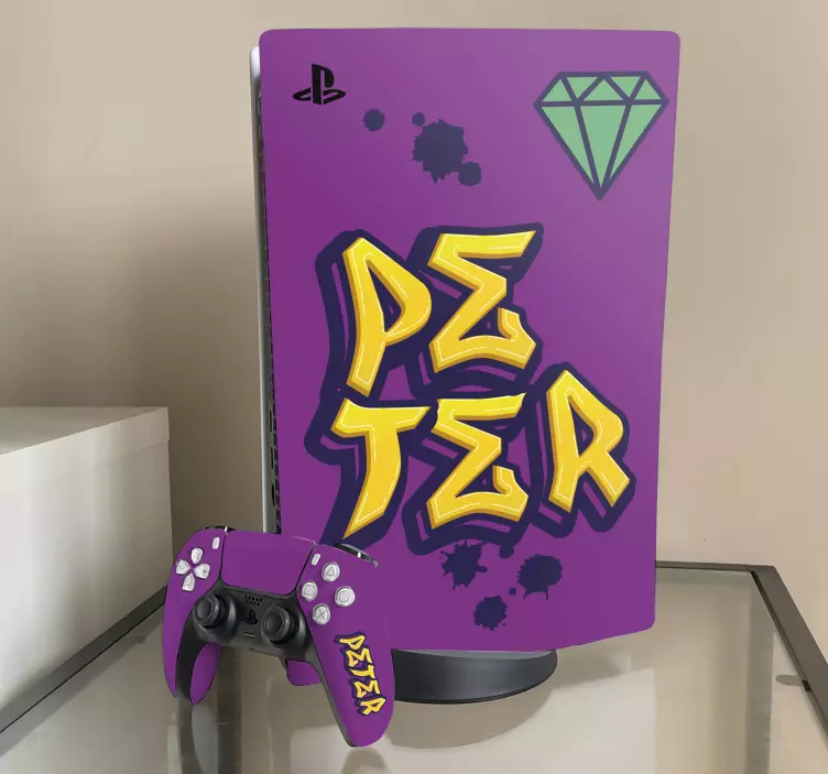 Adesivo Ps5 nome graffiti da gioco - TenStickers