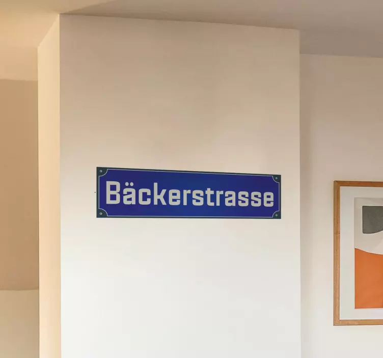 Adesivo murale segnale stradale cartello stradale zurigo - TenStickers