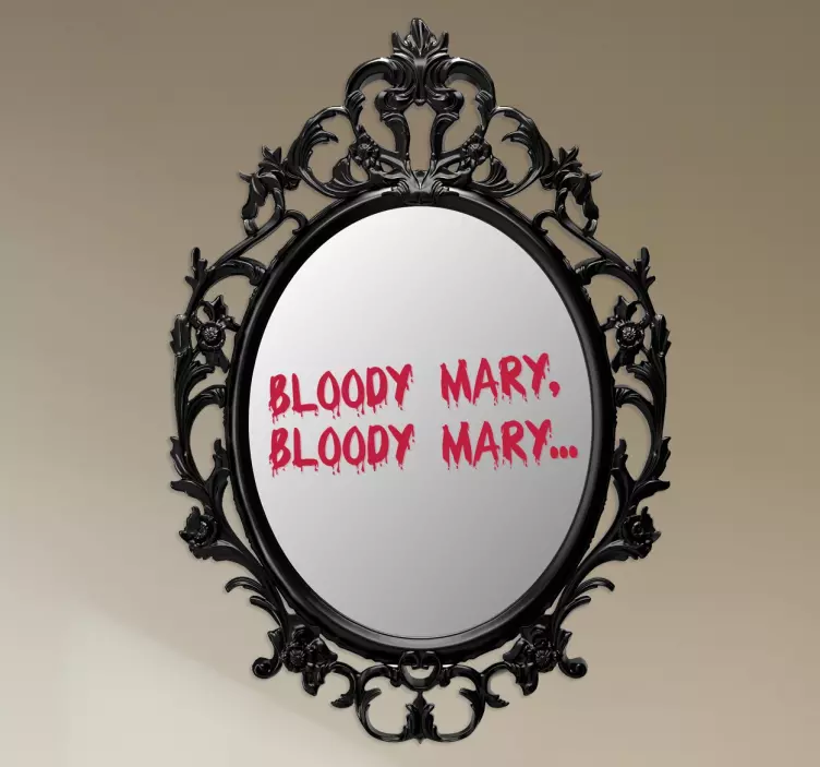 Adesivo specchio bloody mary - TenStickers