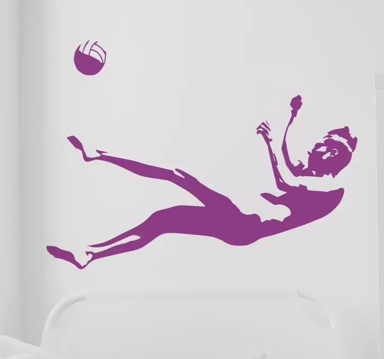 Adesivo sport azione dinamica di pallavolo - TenStickers