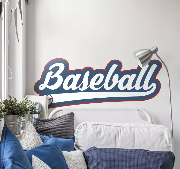 Adesivo sport design classico dello script del baseball - TenStickers