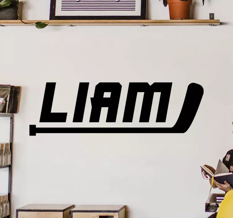 Adesivo sport design del nome dell'hockey - TenStickers