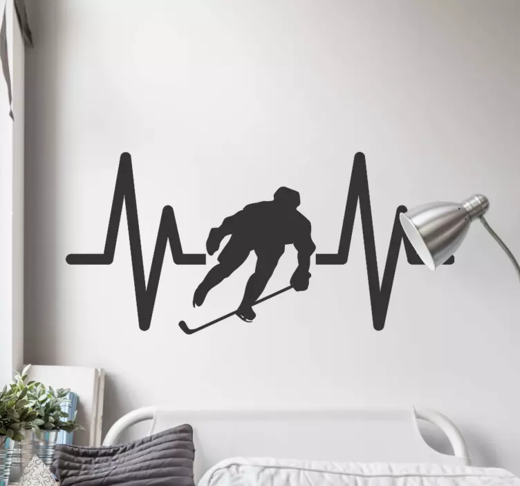 Adesivo sport impulso dell'hockey su ghiaccio - TenStickers