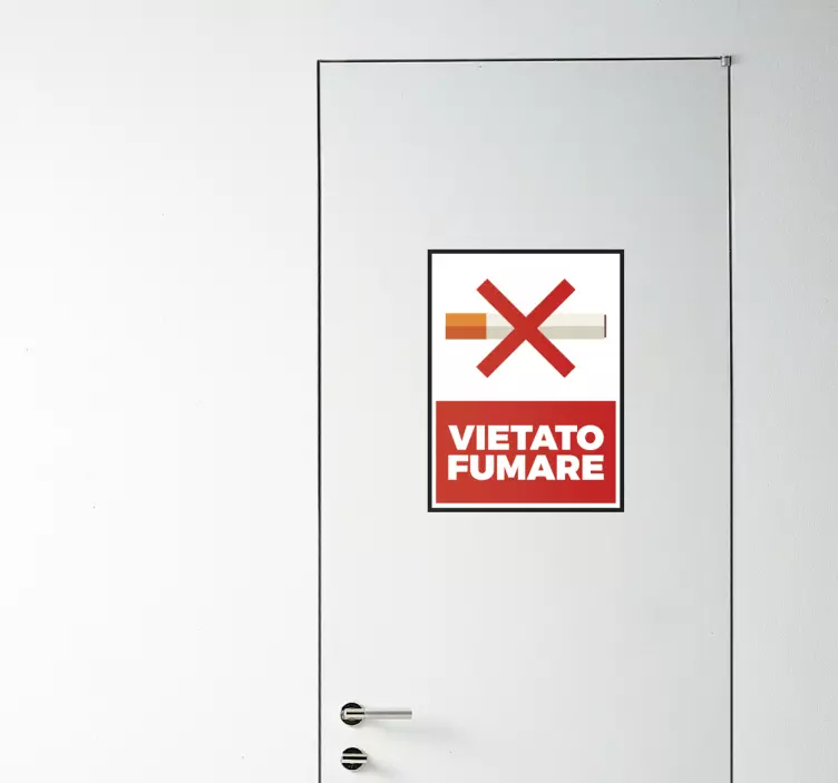 Adesivo vietato fumare - TenStickers