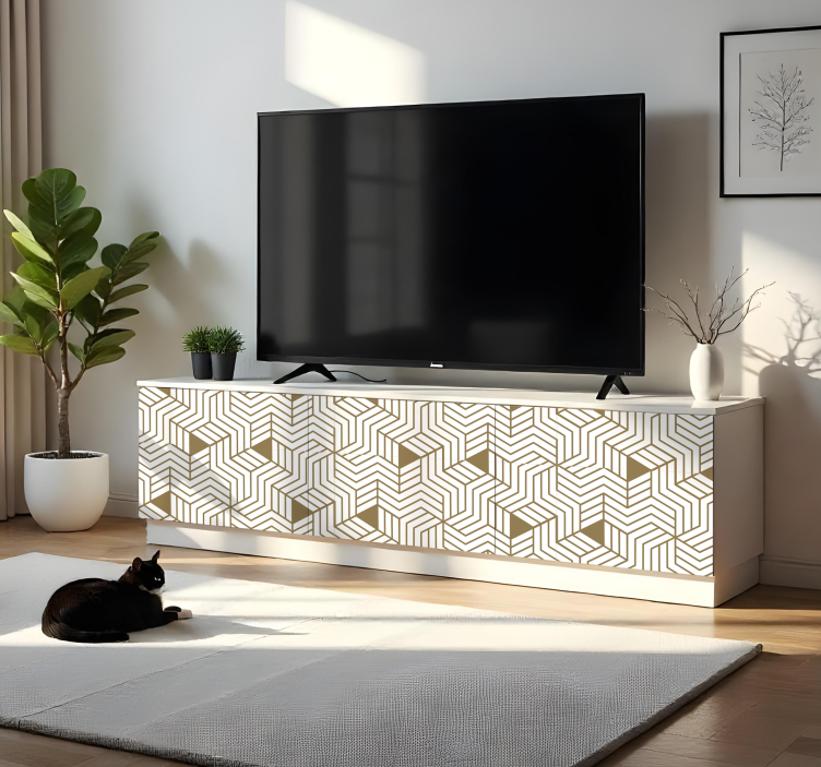 Carta adesiva per mobile cubi 3d scandinavi - TenStickers