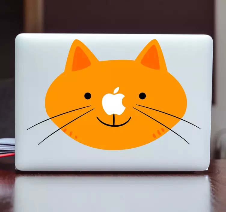 Disegno per pareti gatto sorridente - TenStickers