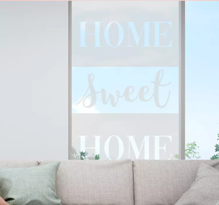 Frase adesiva per la casa home sweet home - TenStickers