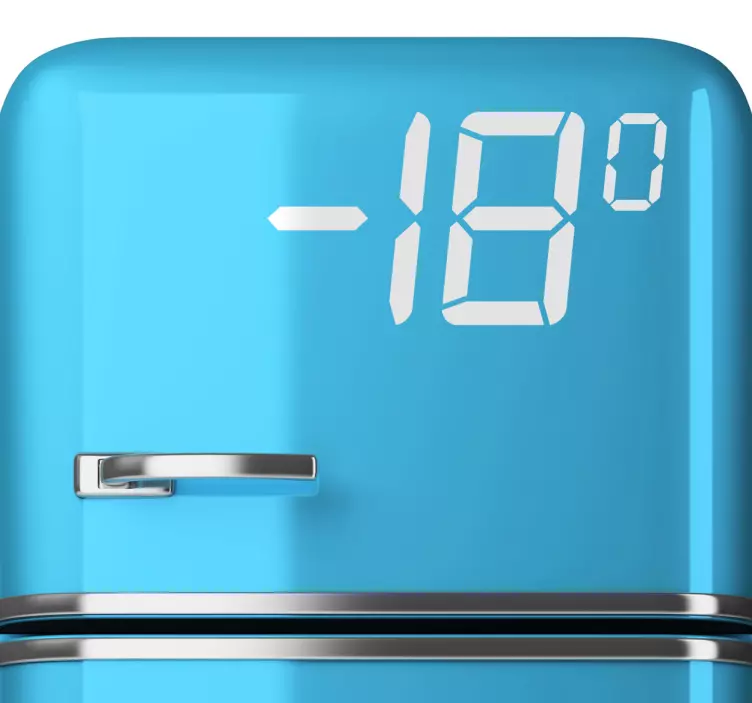 Numeri adesivi temperatura freezer - TenStickers