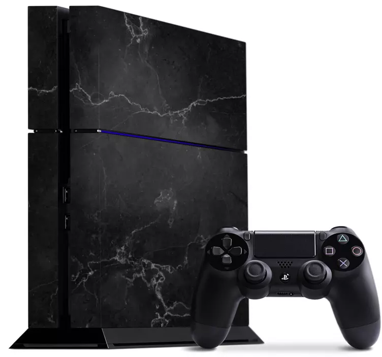 Adesivo Ps4 Ps4 marmo nero - TenStickers
