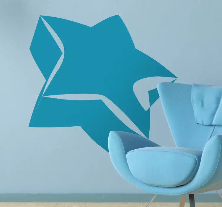 Adesivo 3D stella gigante - TenStickers
