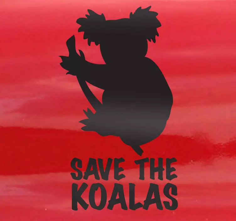Adesivo muro save koalas - TenStickers
