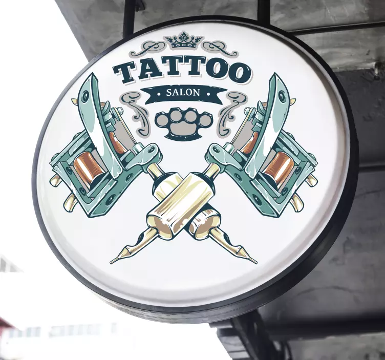 Straordinario sticker artistico tattoo shop - TenStickers