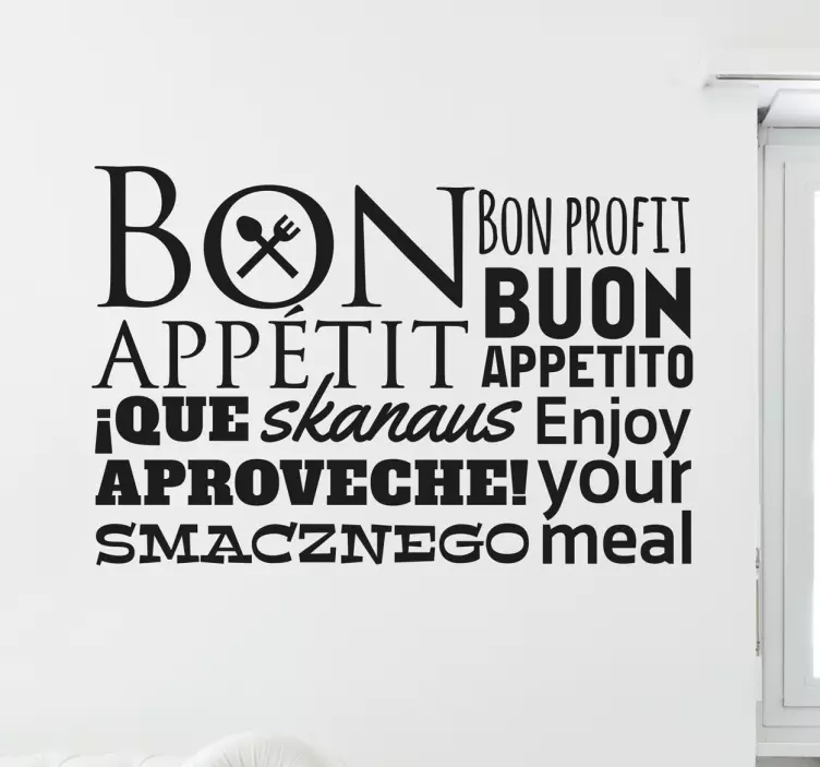 Sticker Buon Appetito monocolore - TenStickers