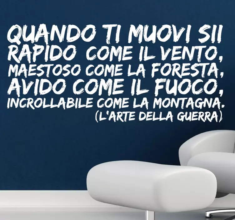 Sticker decorativo arte della guerra - TenStickers