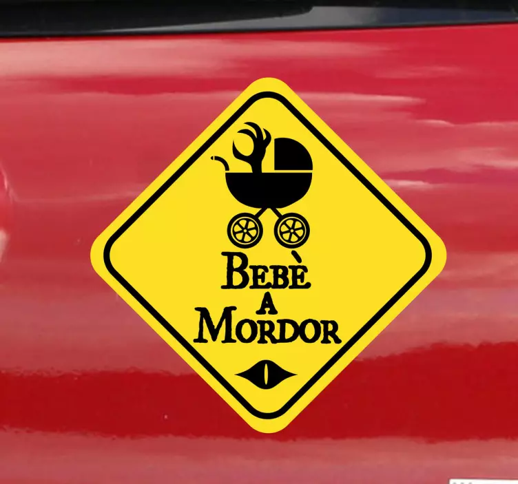 Sticker decorativo bebè a Mordor - TenStickers