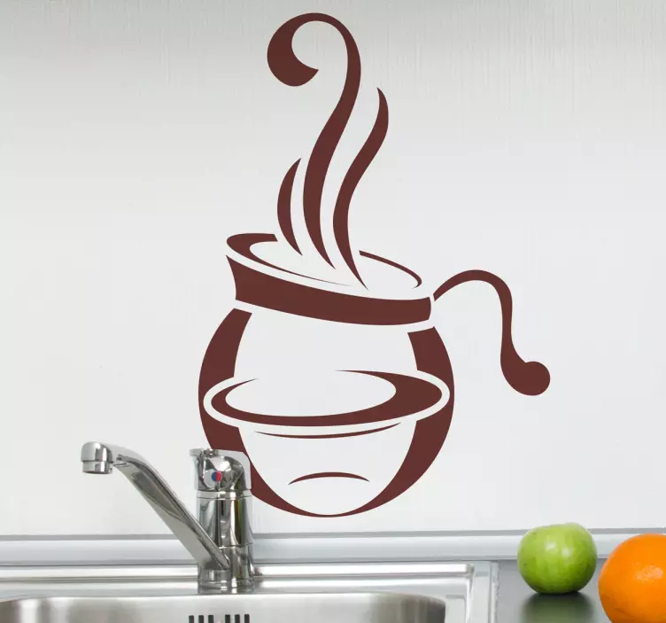 Sticker decorativo caffettiera - TenStickers