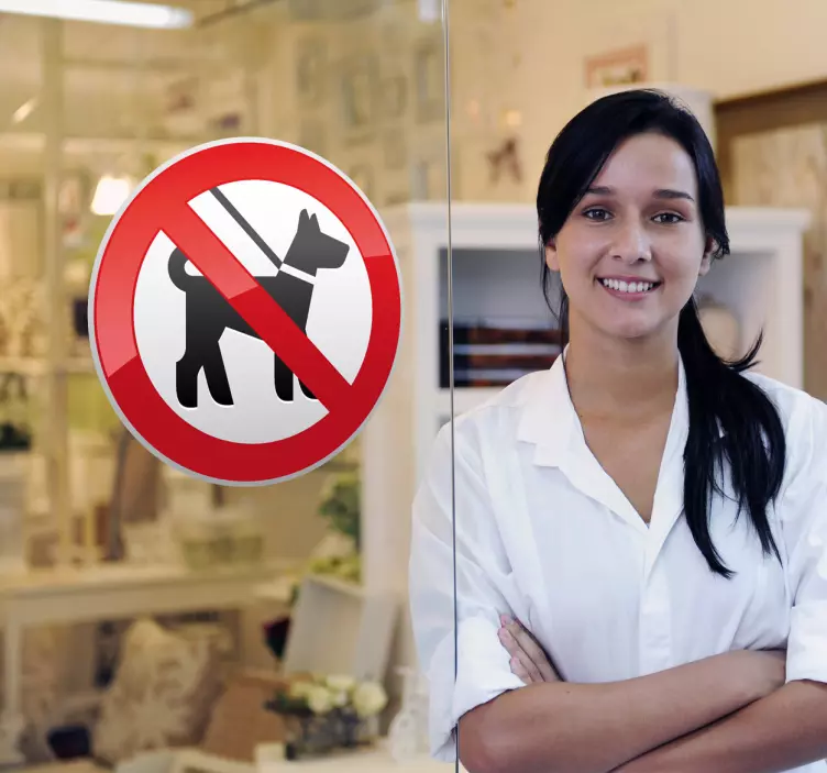 Sticker decorativo cani non ammessi - TenStickers