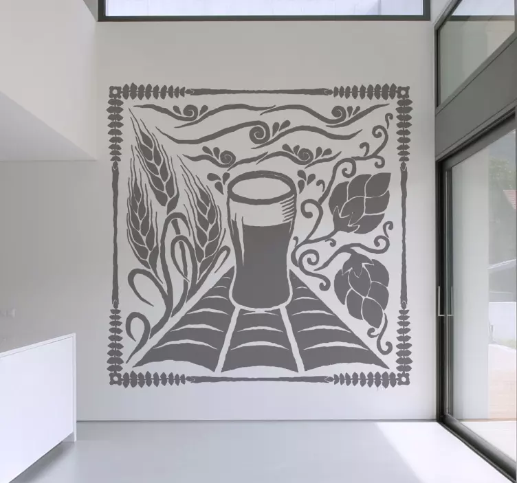 Sticker decorativo celebrazione birra - TenStickers