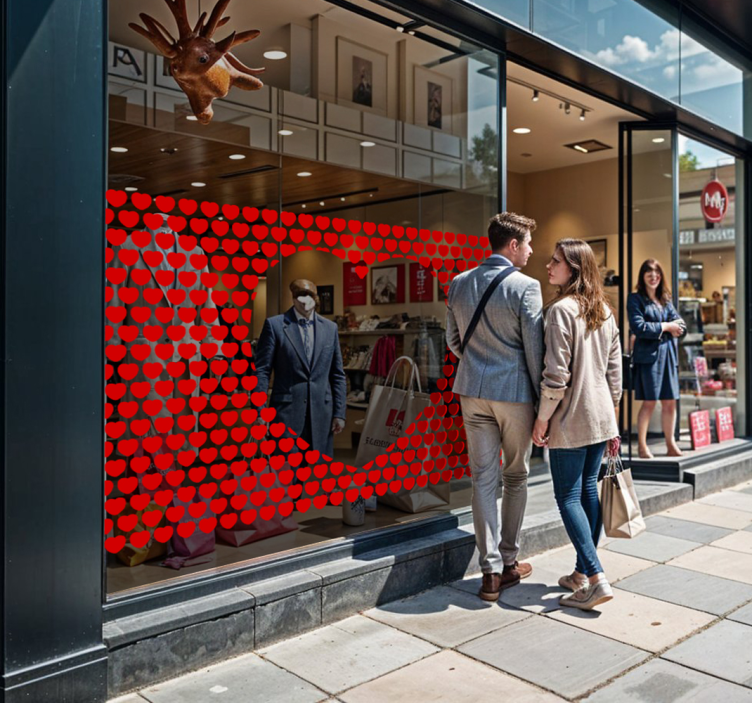 Sticker decorativo cuore San Valentino 1 - TenStickers