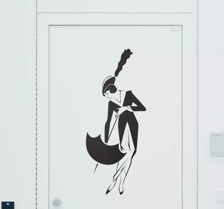 Sticker decorativo dama classica - TenStickers