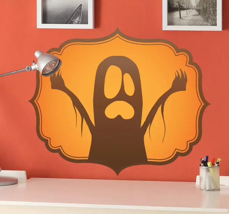 Sticker decorativo emblema fantasma - TenStickers