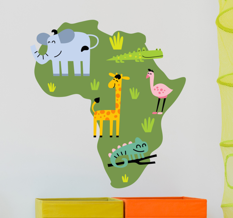 Sticker decorativo fauna Africa - TenStickers