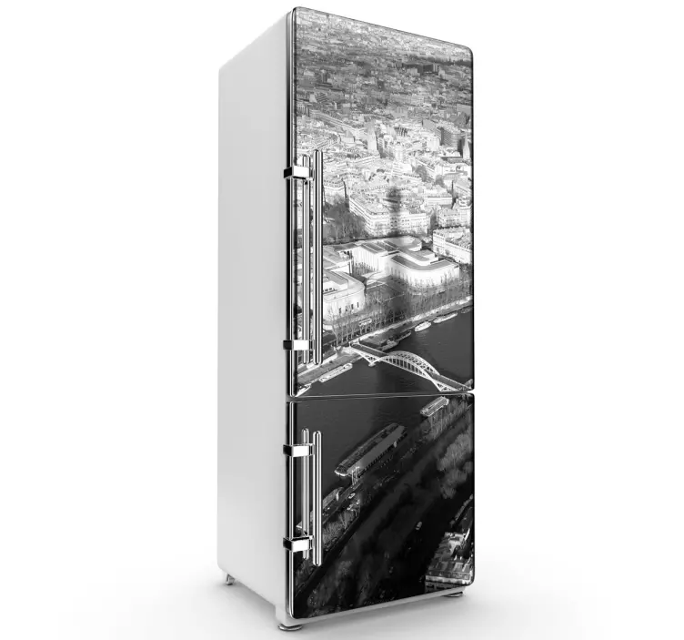 Sticker decorativo frigo ombra torre Eiffel - TenStickers