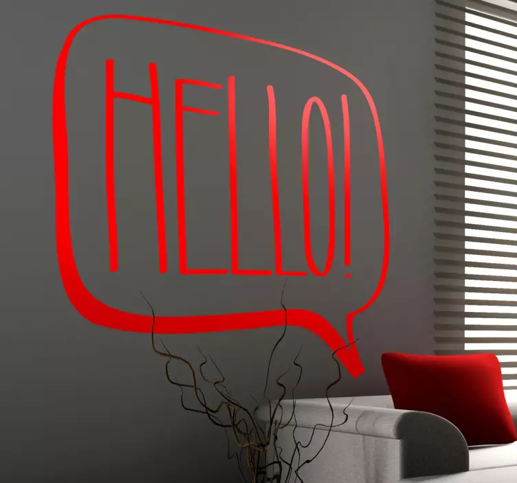 Sticker decorativo Hello fumetti - TenStickers