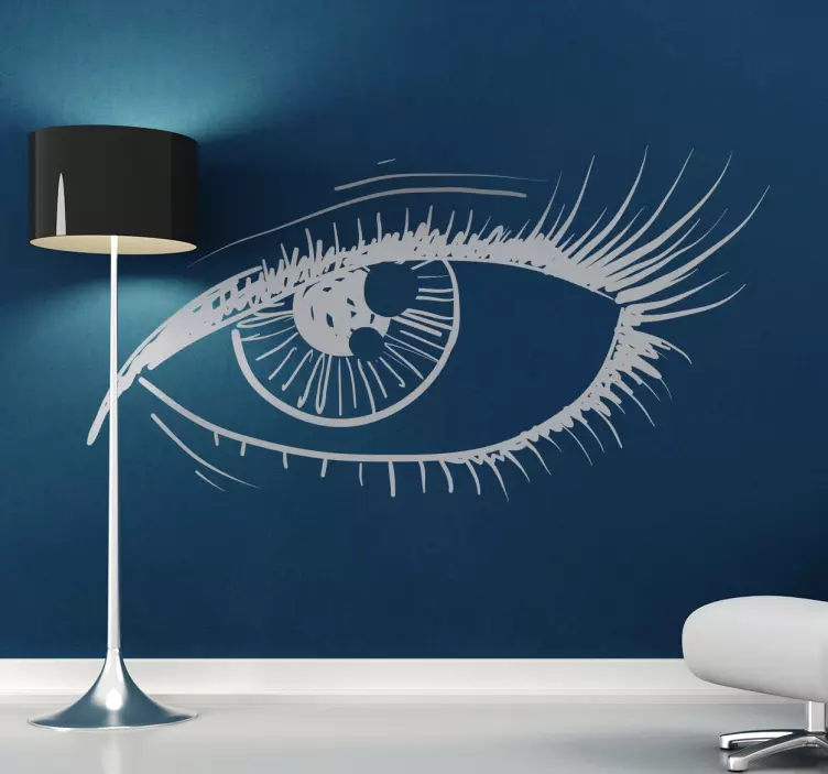 Sticker decorativo illustrazione occhio - TenStickers