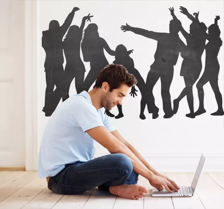 Sticker decorativo lavagna gente 3 - TenStickers