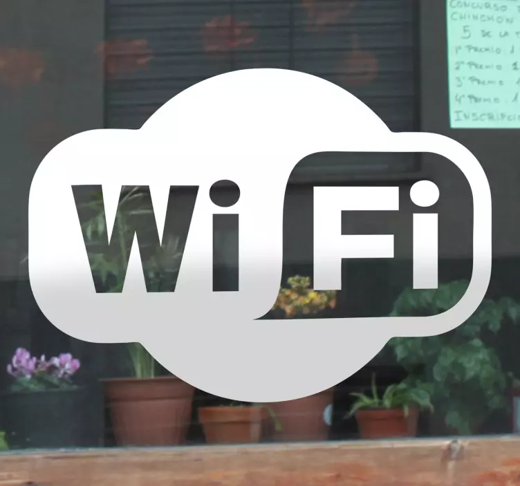 Sticker decorativo logo Wi-Fi - TenStickers