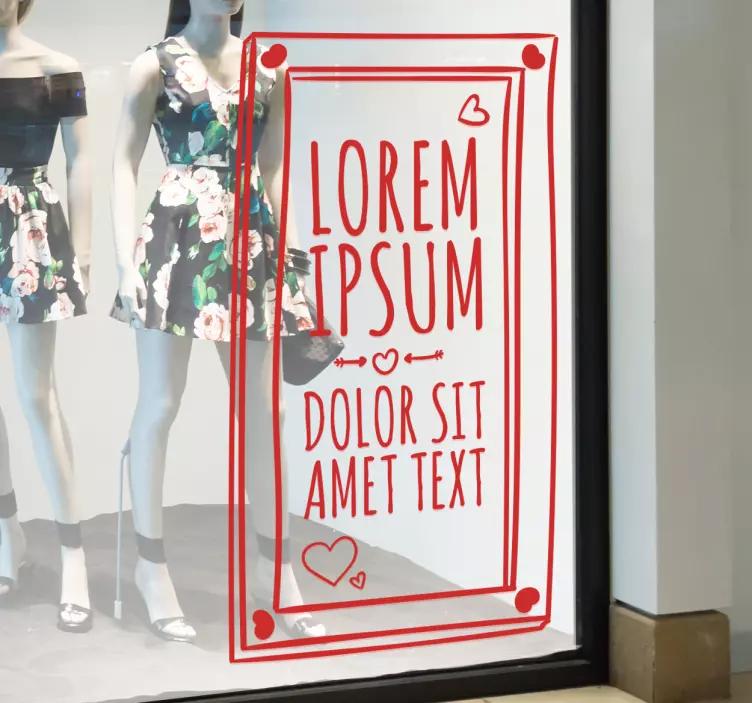 Sticker decorativo manifesto San Valentino - TenStickers