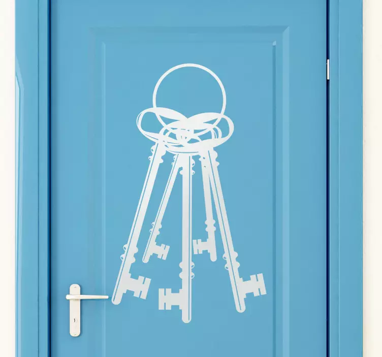 Sticker decorativo mazzo di chiavi - TenStickers