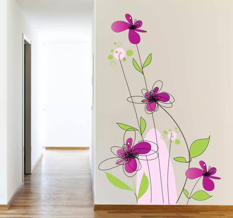 Sticker decorativo mix fiorellini - TenStickers