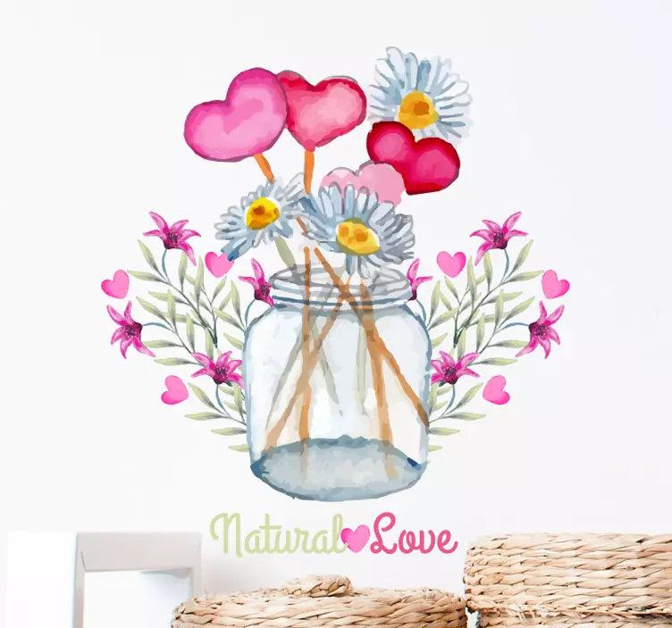 Sticker decorativo natural love - TenStickers