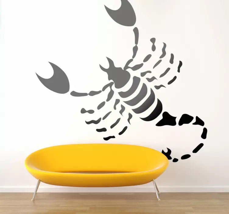 Sticker decorativo oroscopo Scorpione - TenStickers