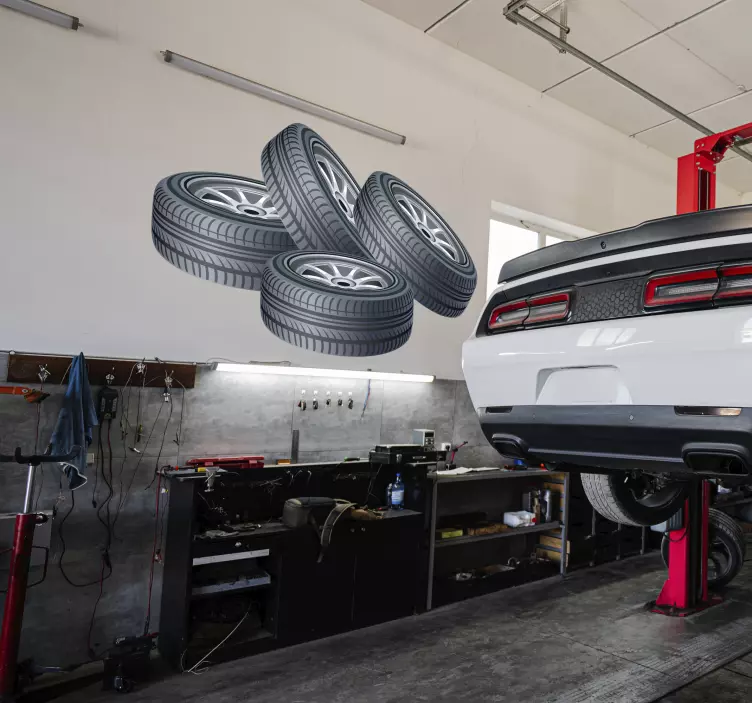 Sticker decorativo pneumatici - TenStickers