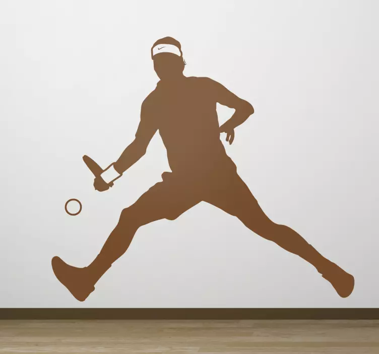 Sticker decorativo silhouette tennista - TenStickers