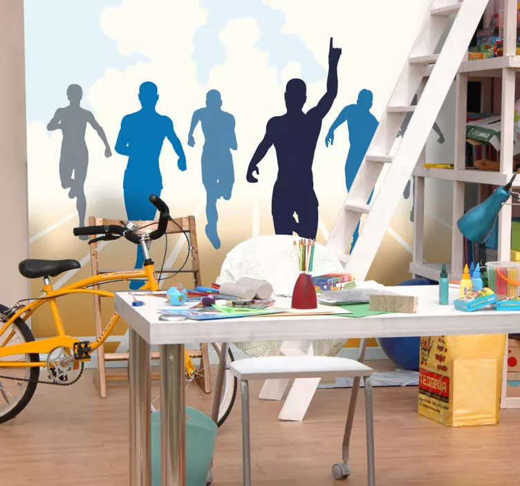 Sticker decorativo taglio del traguardo - TenStickers