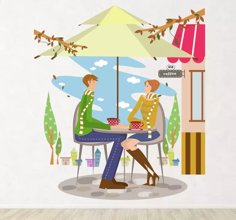 Sticker decorativo terrazza bar - TenStickers