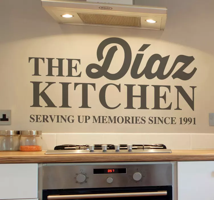 Sticker decorativo the family kitchen - TenStickers