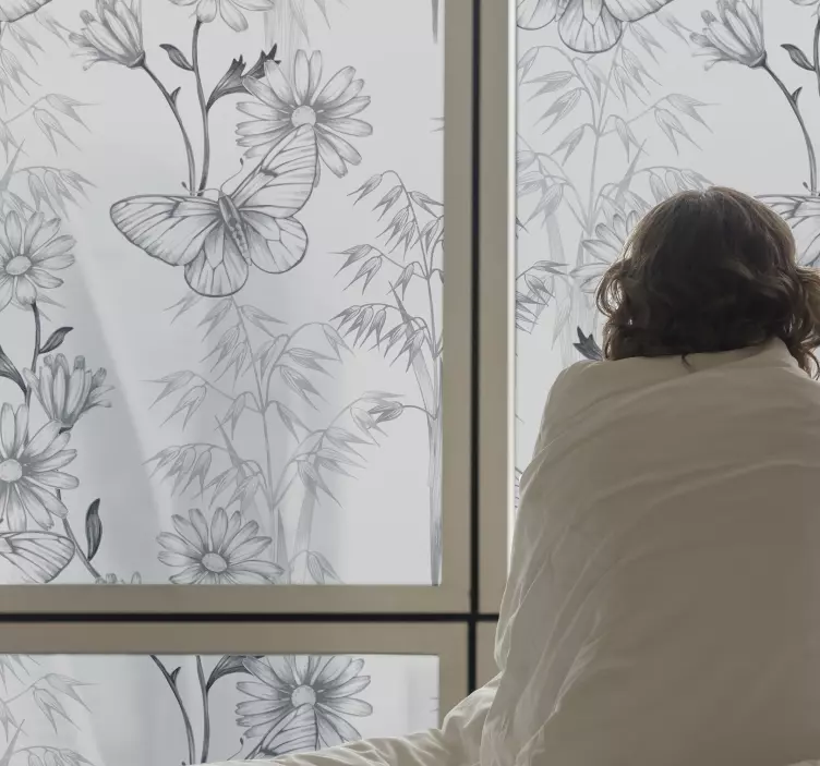 Adesivo decorativo per vetri in vlinder - TenStickers