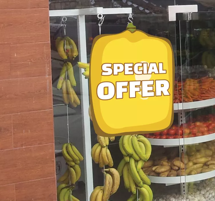 Sticker offerta limone - TenStickers