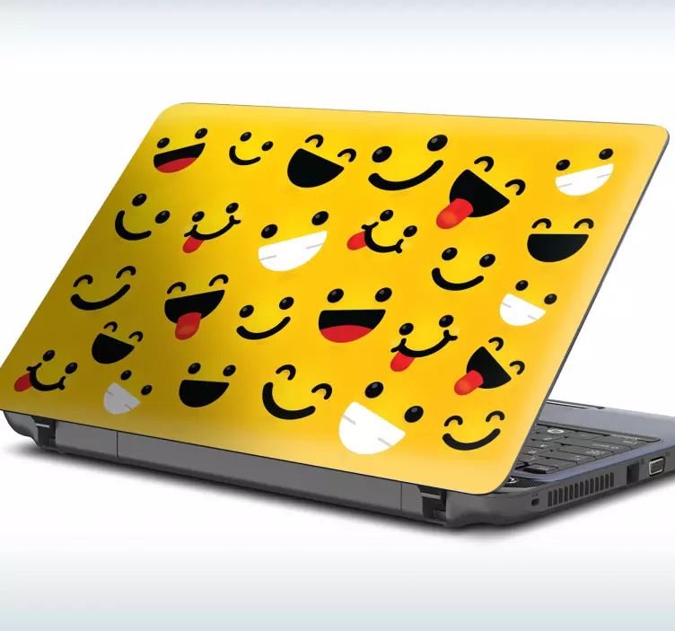 Skin per laptop sovrapposizione modello emoji - TenStickers