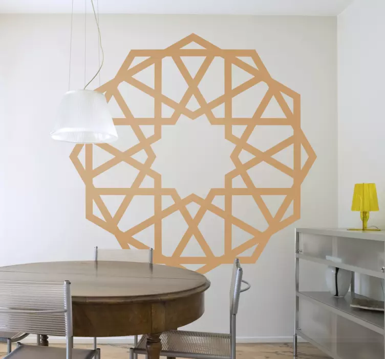 Sticker rosone geometria orientale - TenStickers