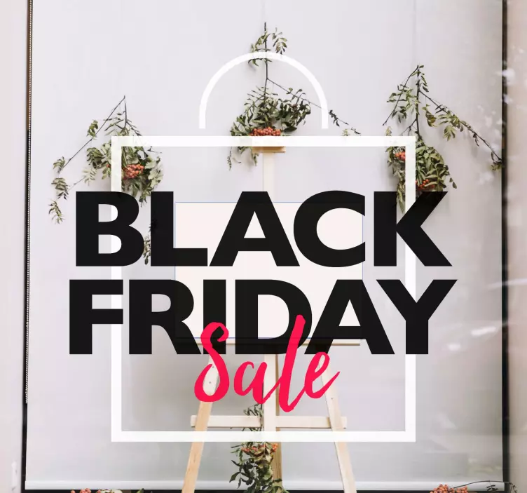 Vetrofanie saldi stravaganti del black friday - TenStickers